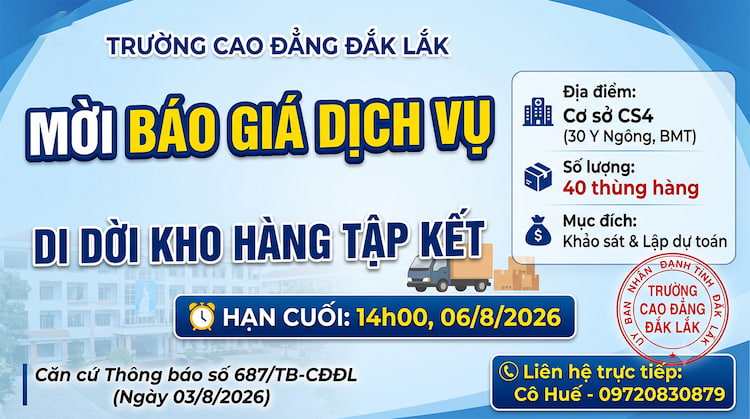 Thông báo Mời báo giá công việc bốc dỡ và di dời hàng tồn kho